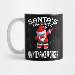 Santas Favorite Maintenance Worker Christmas Mug